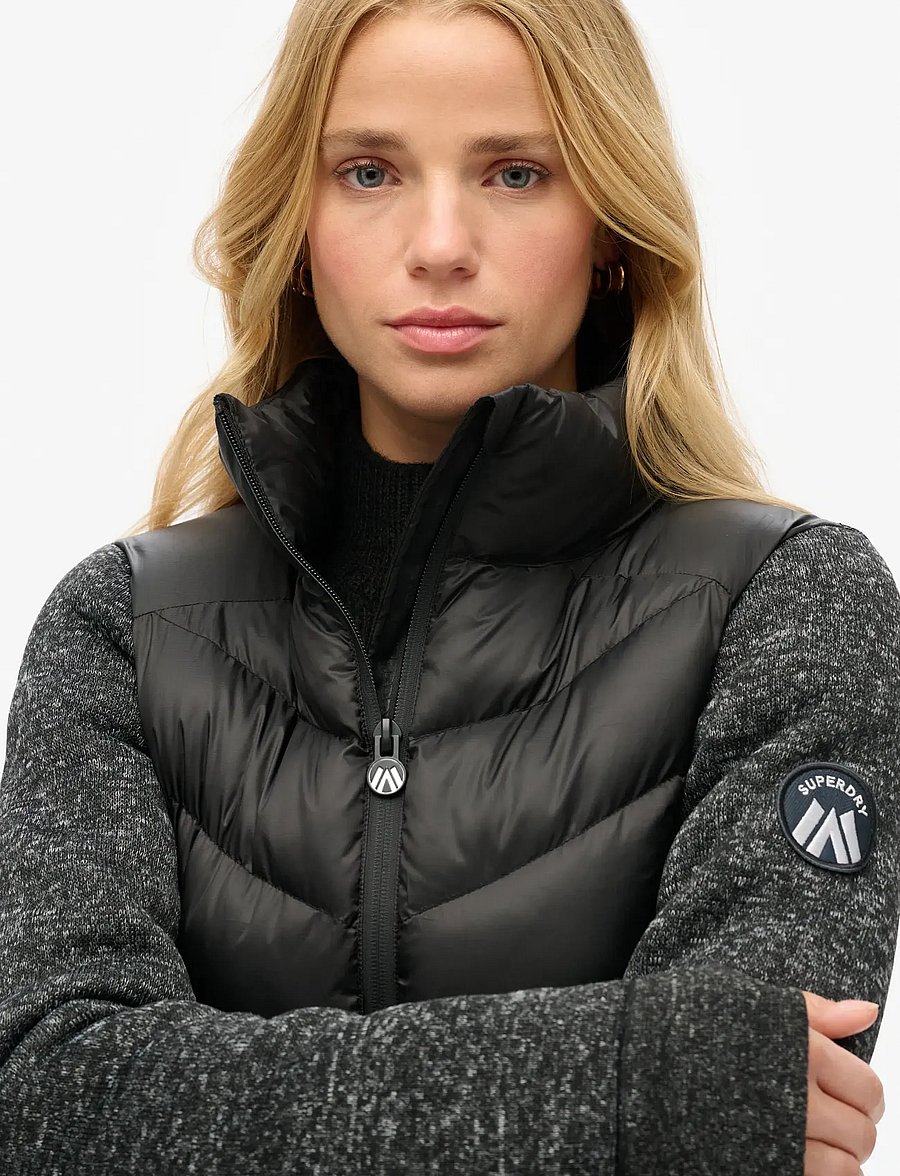 Superdry - STORM KNIT HYBRID JACKET - winterjacken - black - 3
