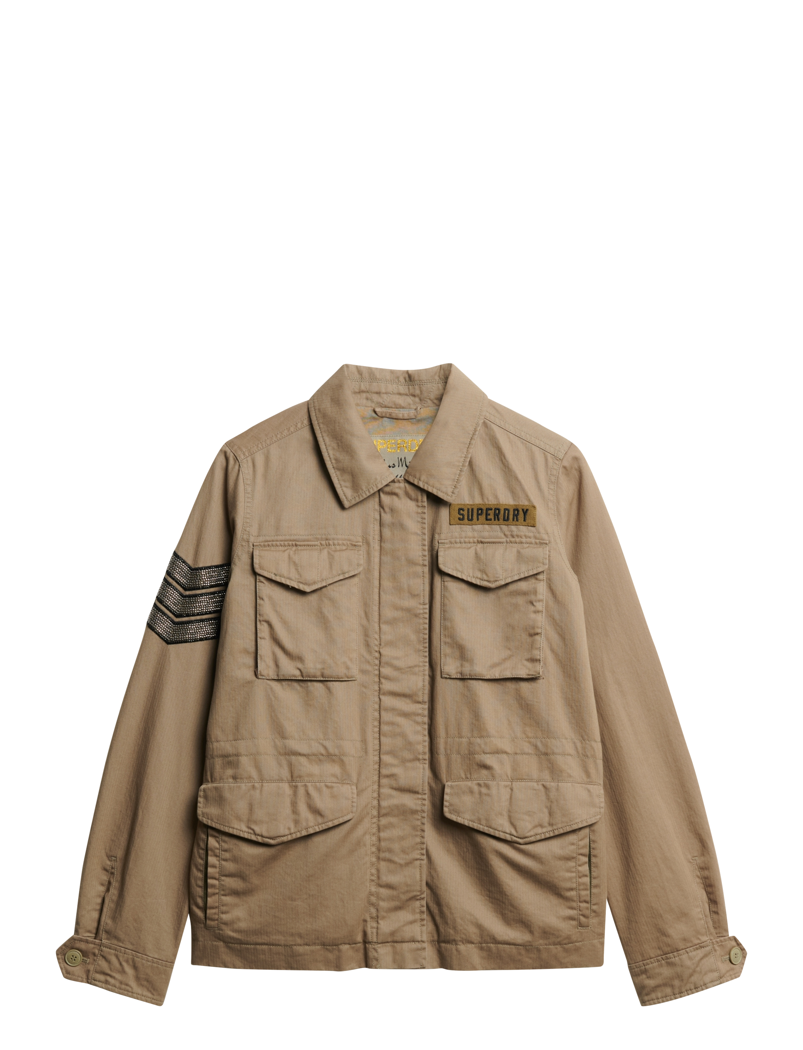Superdry - EMBELLISHED M65 MILITARY JKT - dark sage green - 1