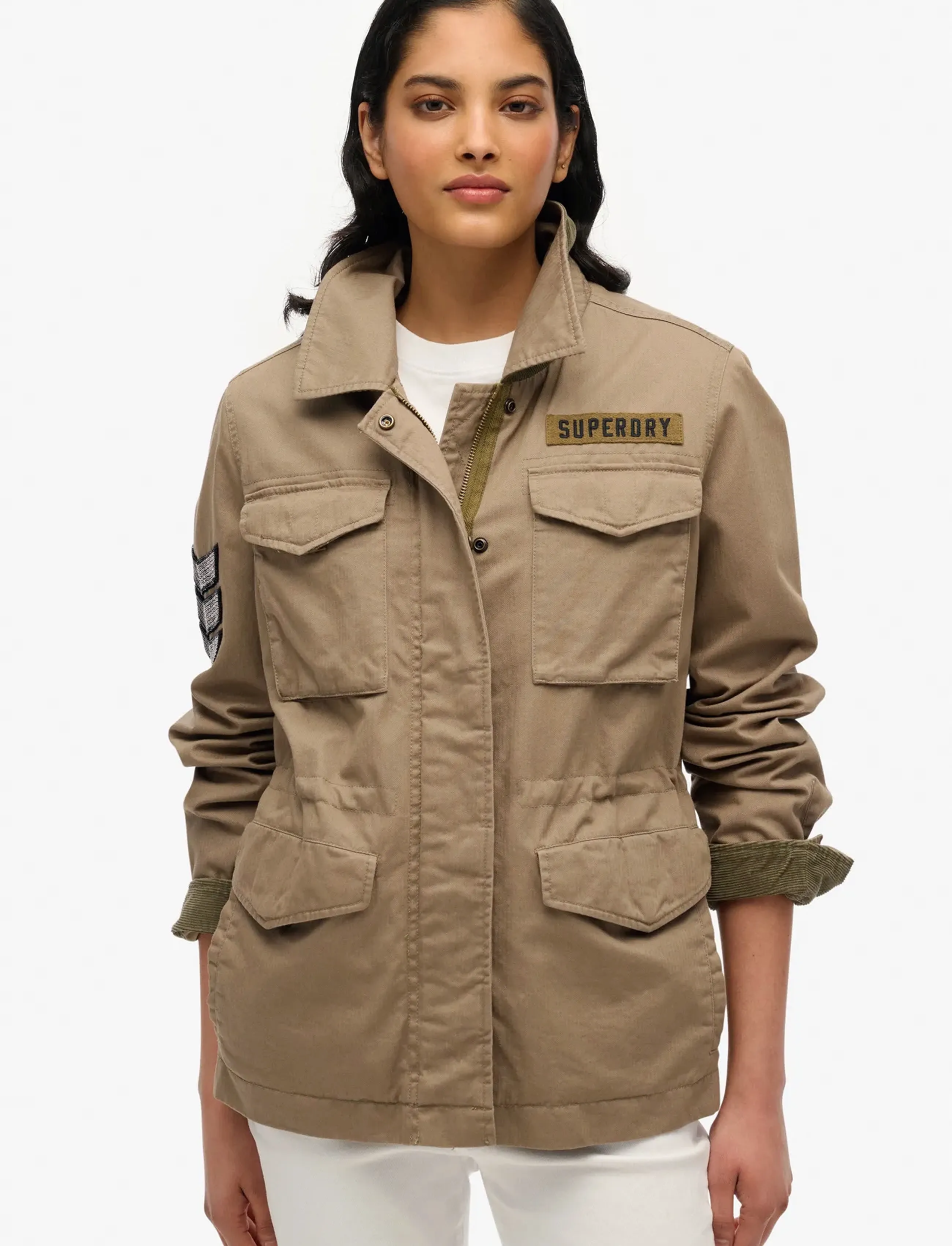 Superdry EMBELLISHED M65 MILITARY JKT - Utility-jakker - DARK SAGE GREEN / khaki/green