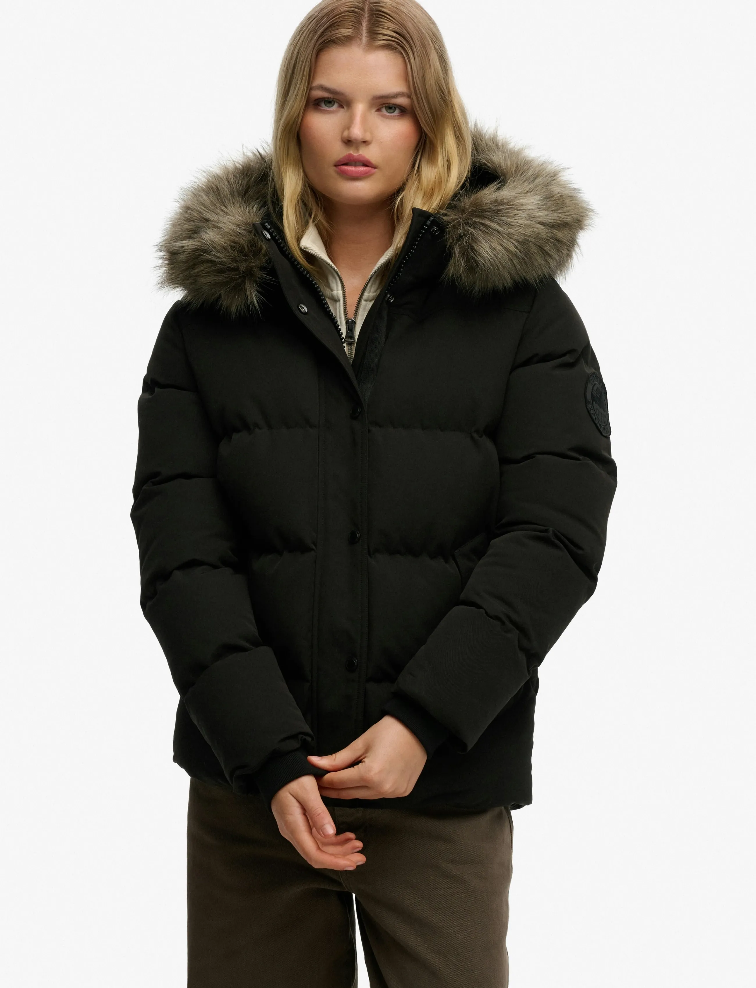 Superdry - EVEREST 5 BAFFLE PUFFER JKT - winter jacket - black - 4