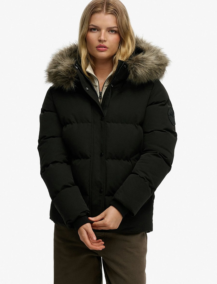 Superdry - EVEREST 5 BAFFLE PUFFER JKT - winter jacket - black - 4
