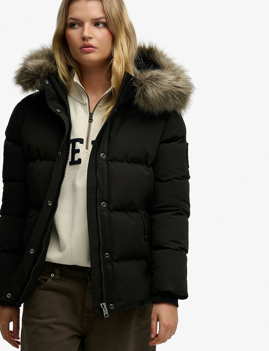 Superdry - EVEREST 5 BAFFLE PUFFER JKT - winter jacket - black - 5
