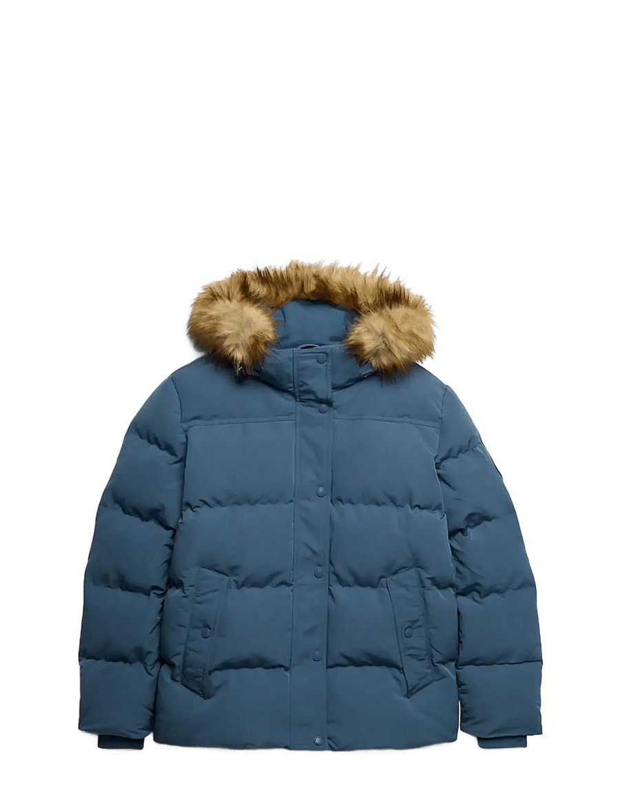 Superdry - EVEREST 5 BAFFLE PUFFER JKT - vinterjakker - dry slate blue - 0