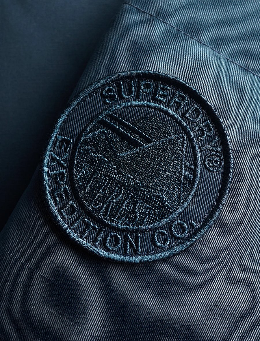 Superdry - EVEREST 5 BAFFLE PUFFER JKT - vinterjakker - dry slate blue - 1