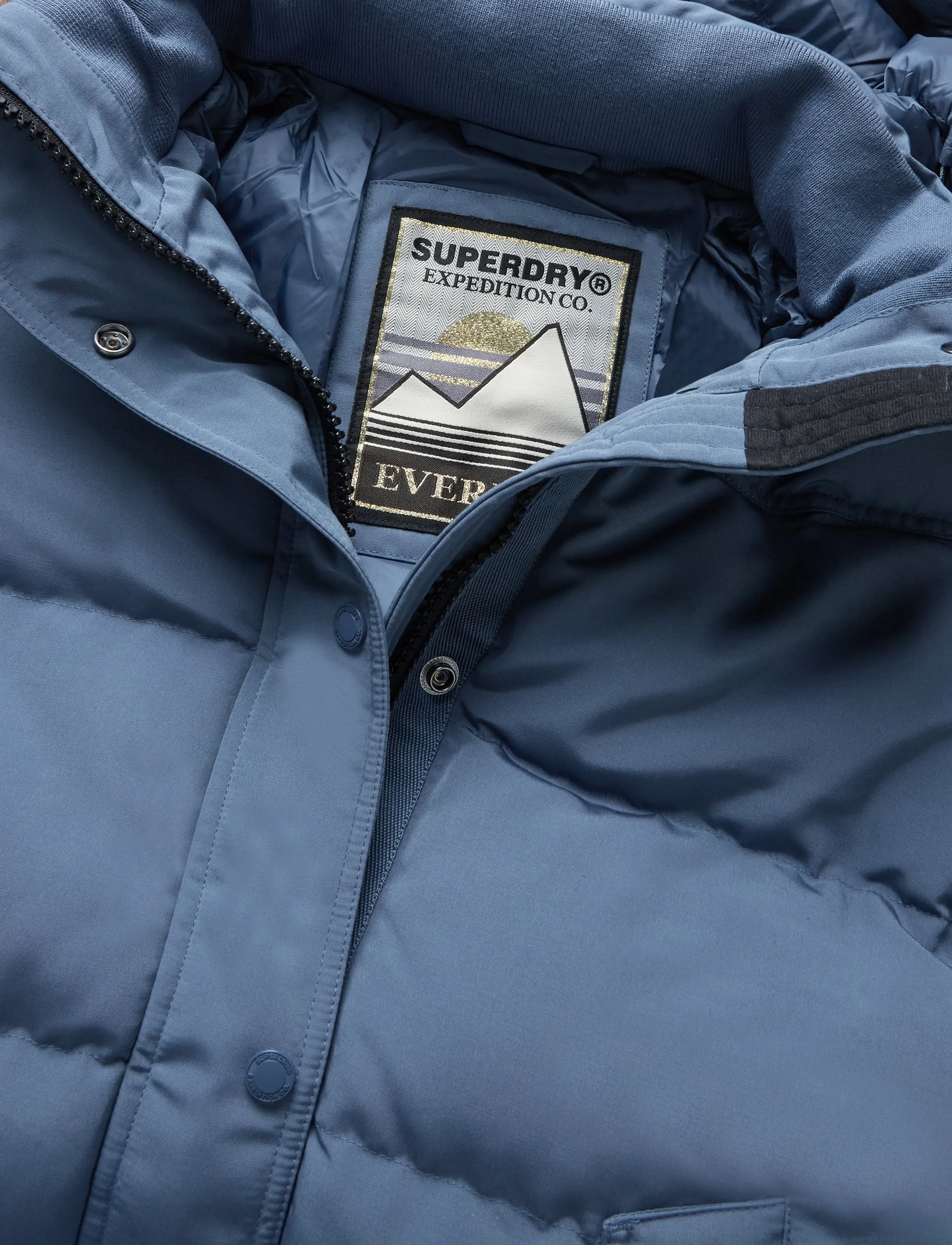 Superdry - EVEREST 5 BAFFLE PUFFER JKT - overtøj - dry slate blue - 2