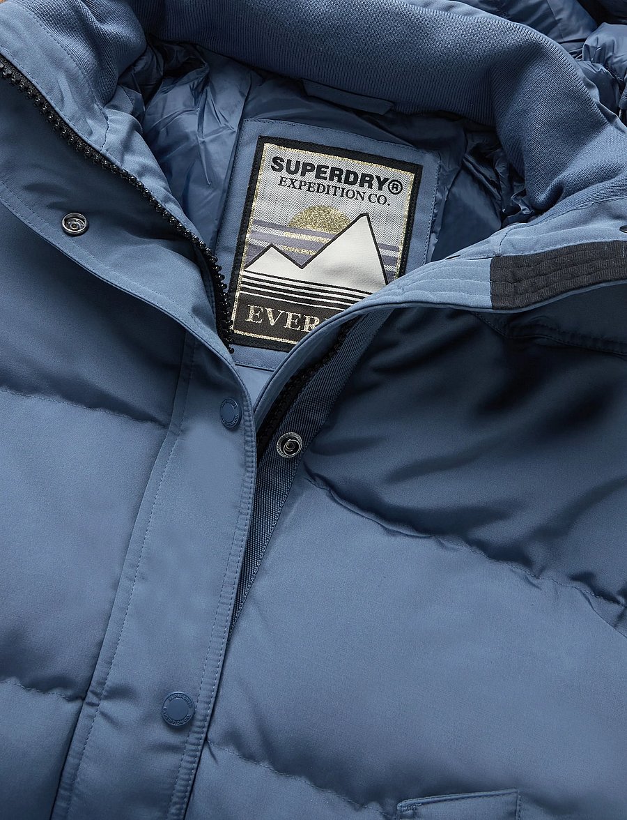 Superdry - EVEREST 5 BAFFLE PUFFER JKT - talvejoped - dry slate blue - 2
