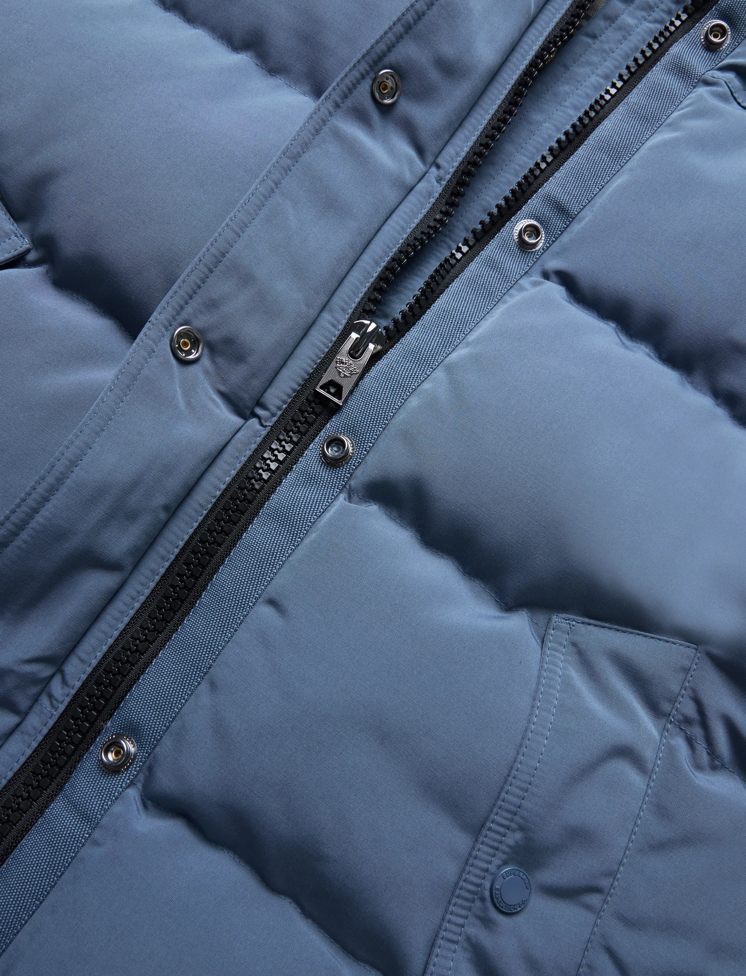 Superdry - EVEREST 5 BAFFLE PUFFER JKT - overtøj - dry slate blue - 4