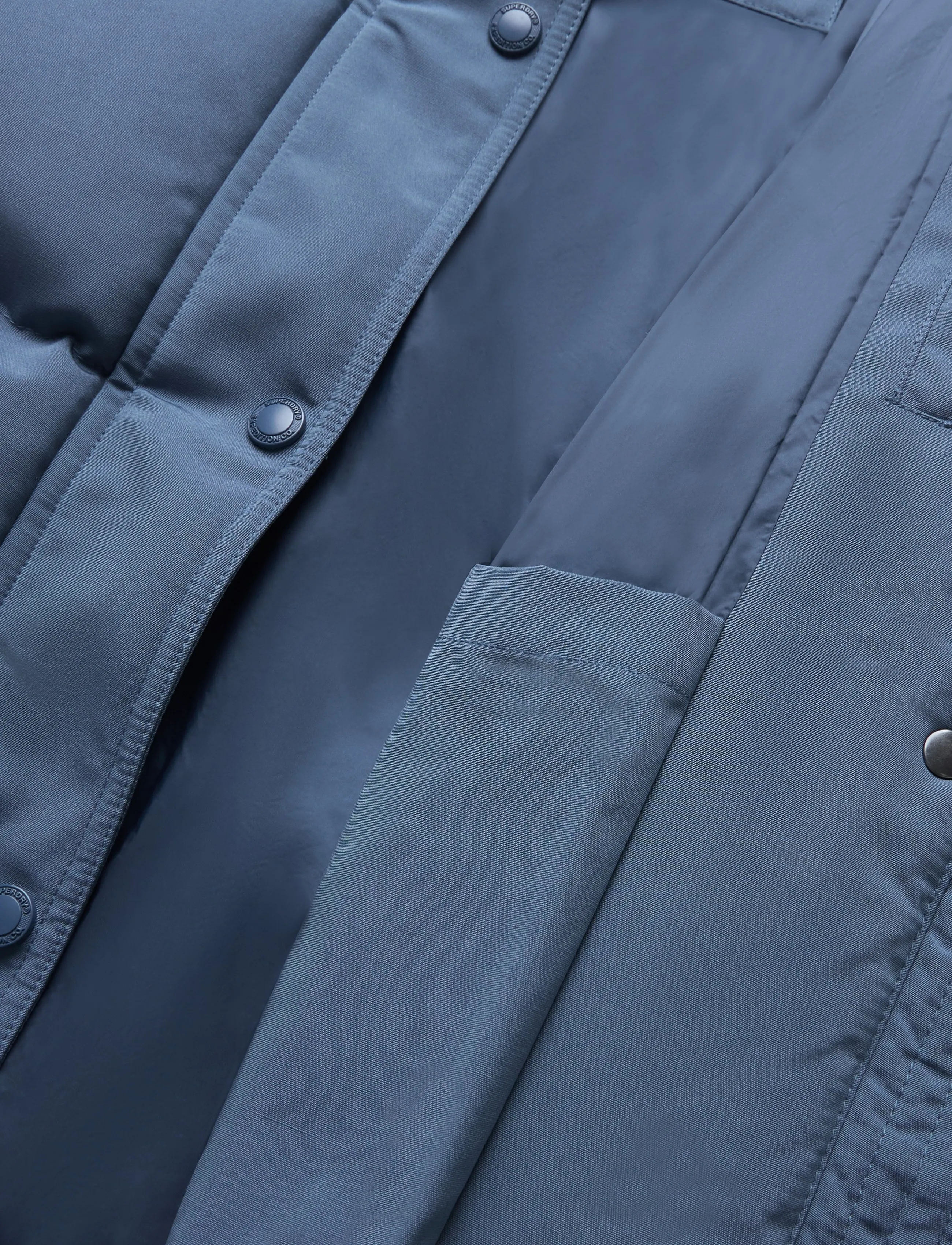 Superdry - EVEREST 5 BAFFLE PUFFER JKT - overtøj - dry slate blue - 5