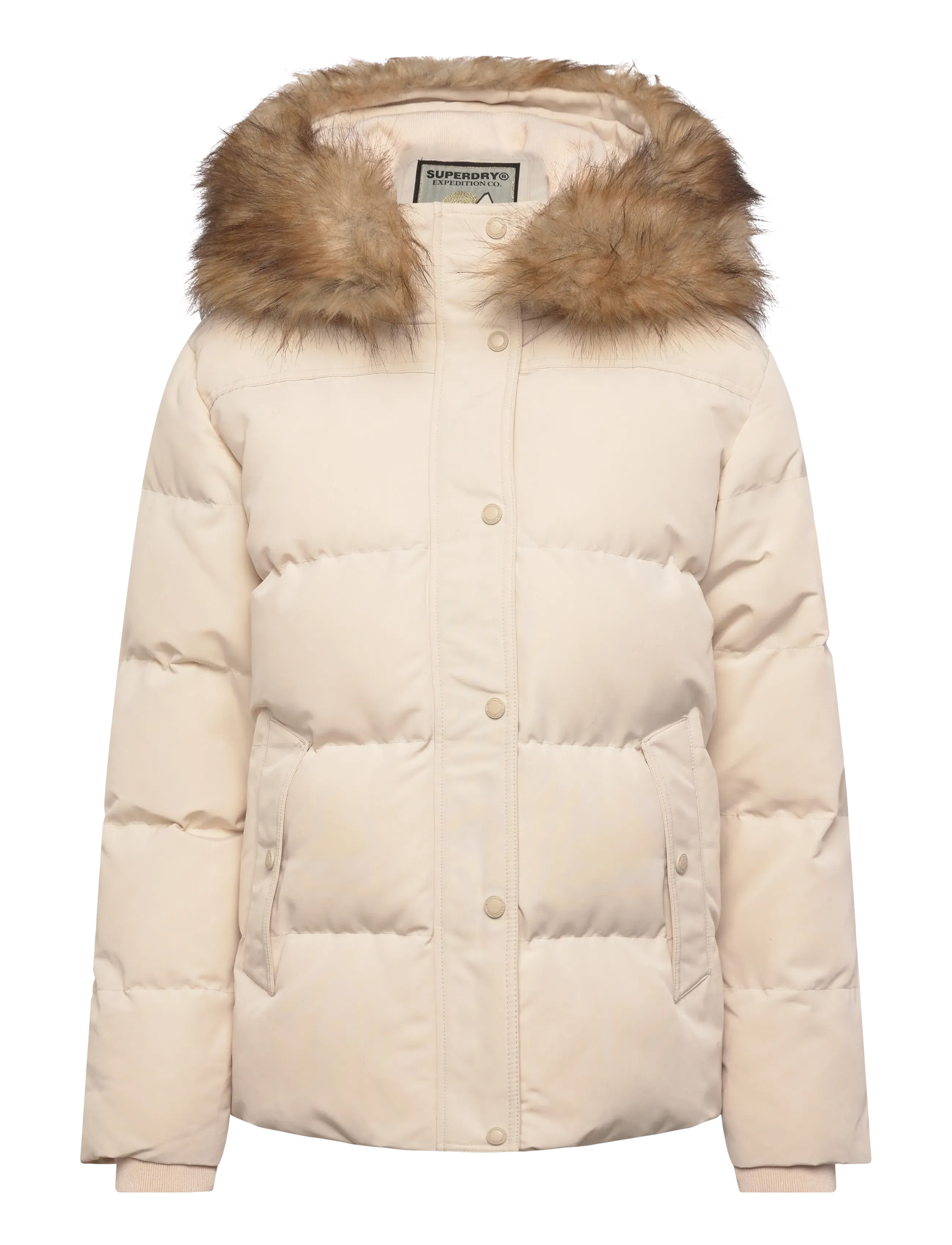 Superdry EVEREST 5 BAFFLE PUFFER JKT - Superdry - PINK TINT / cream