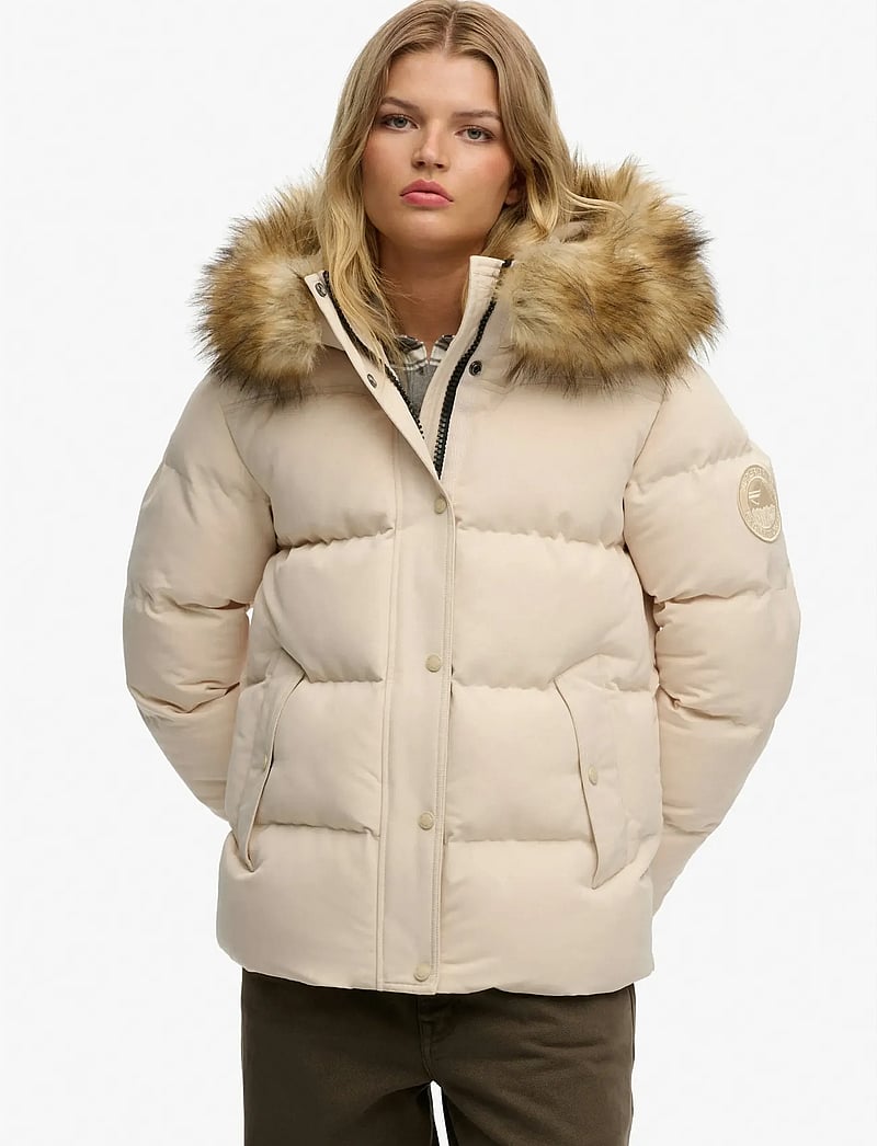 Superdry - EVEREST 5 BAFFLE PUFFER JKT - vinterjackor - pink tint - 4