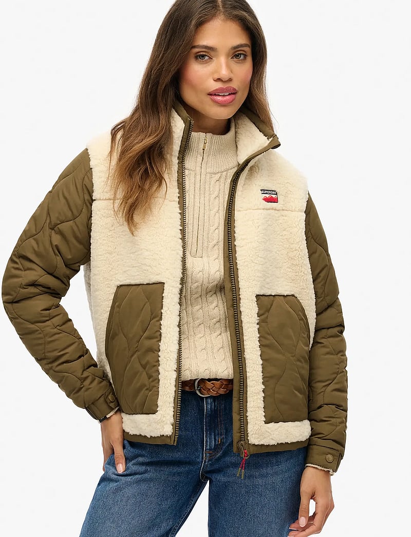 Superdry Fleece Hybrid Jacket (SDW5011934A) Mid layer jackets