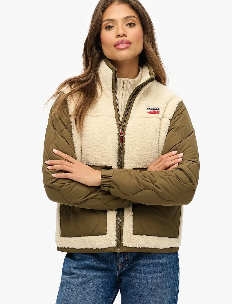 Superdry Fleece Hybrid Jacket (SDW5011934A) Mid layer jackets