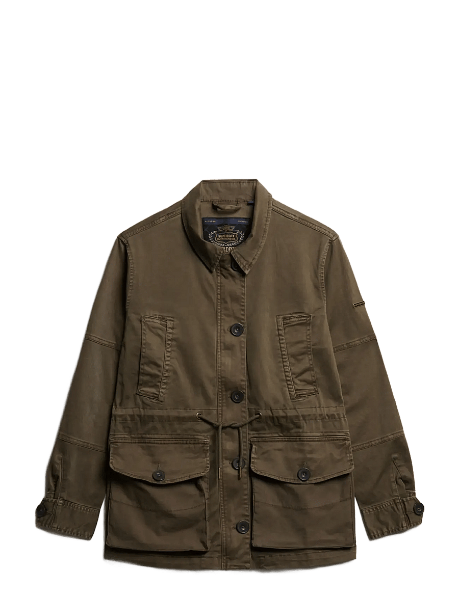 Superdry - DROPPED WAIST JACKET - utility-jakker - deep olive - 1
