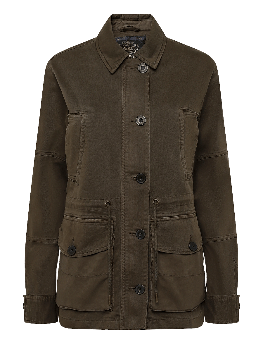 Superdry - DROPPED WAIST JACKET - utilityjackor - deep olive - 1