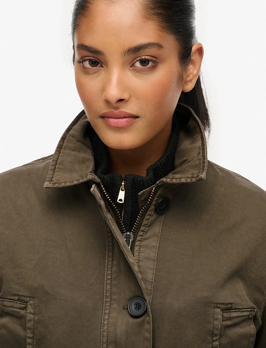 Superdry - DROPPED WAIST JACKET - utility-jakker - deep olive - 3