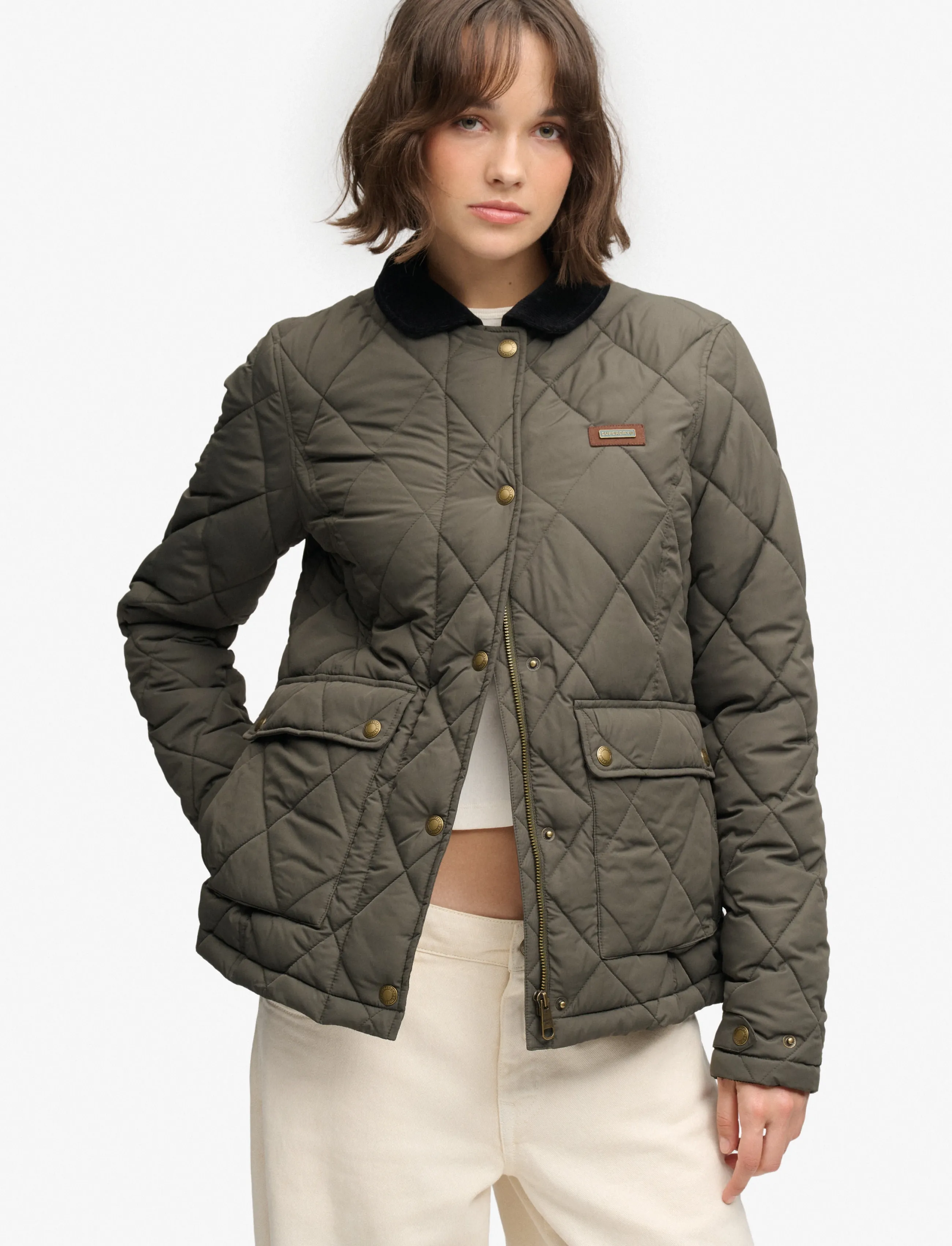Superdry Cord Trimmed Liner Jacket jackor dam – bild 5