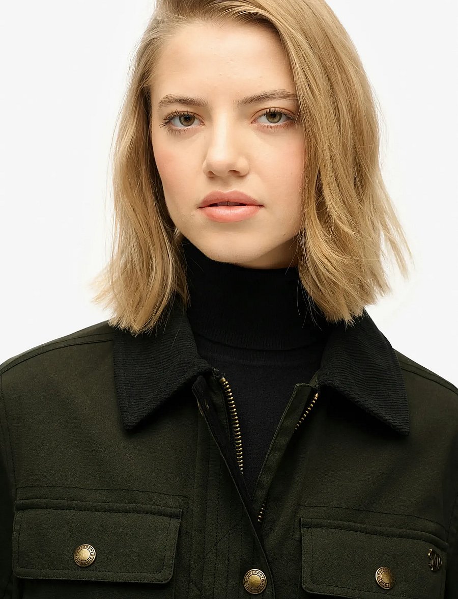Superdry - WAX JACKET - utility-jakker - surplus goods olive green - 3