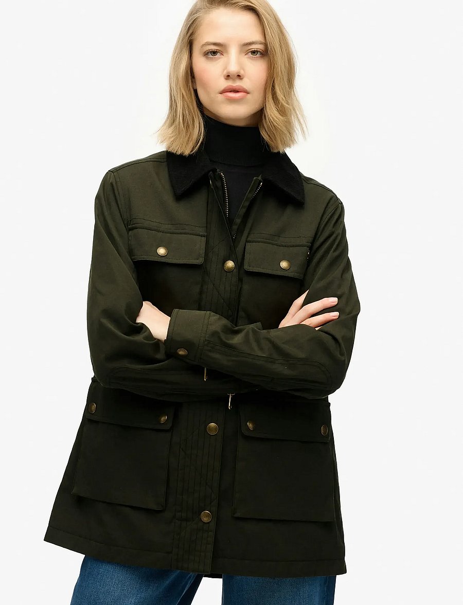 Superdry - WAX JACKET - utility-jakker - surplus goods olive green - 4