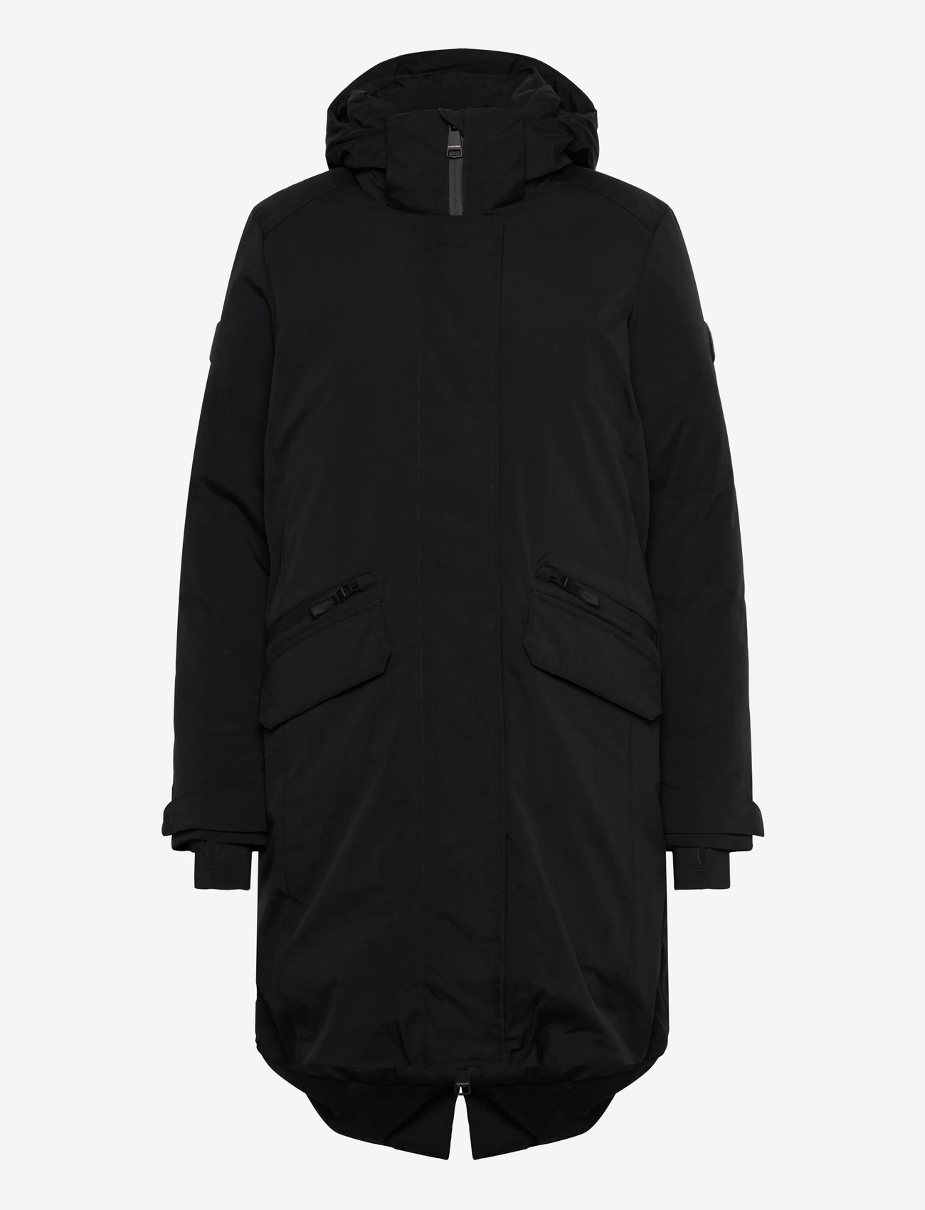 Superdry - CITY FISHTAIL PADDED PARKA - Üleriided - black - 1
