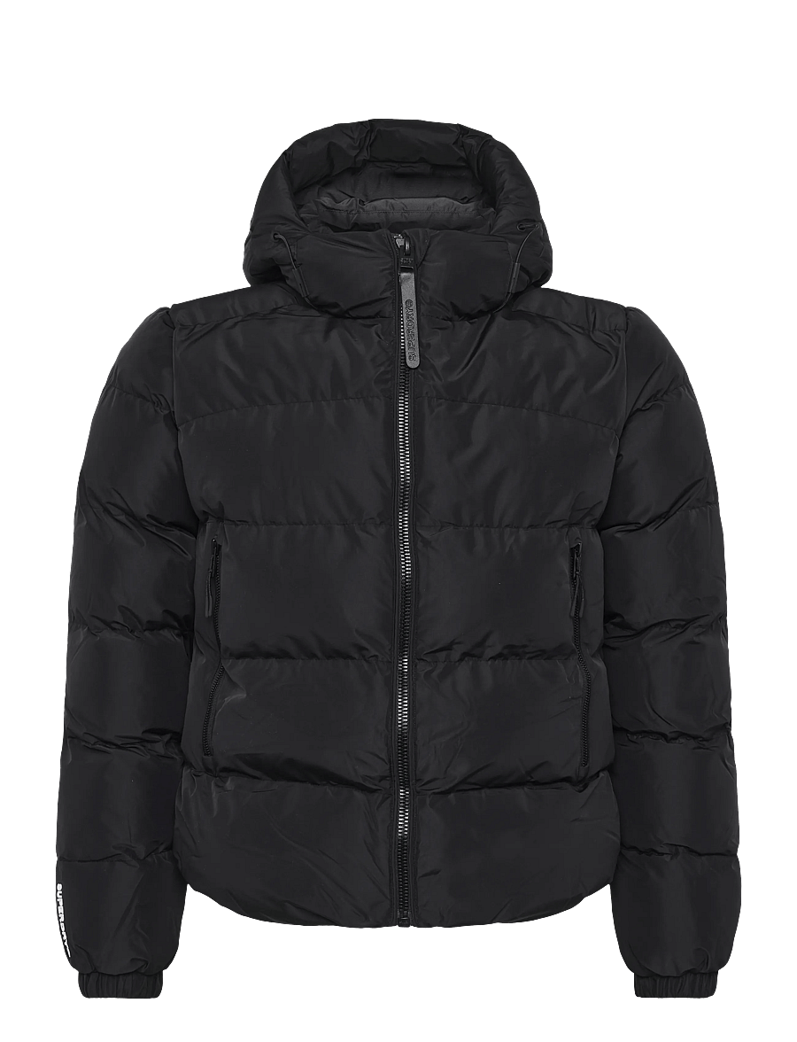Superdry - HOODED SPORTS PUFFER JACKET - winterjassen - black - 1