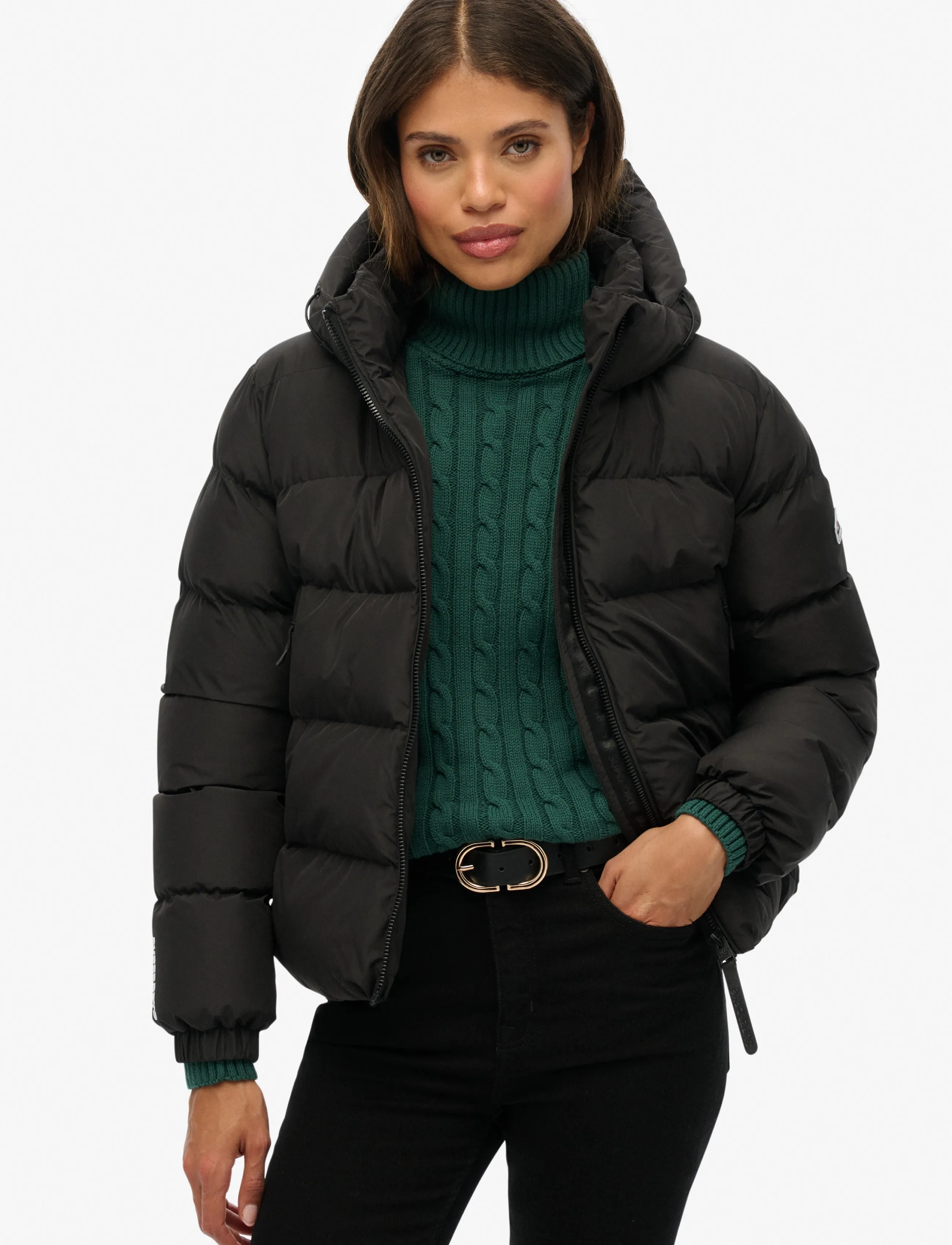 Superdry Hooded Sports Puffer Jacket jackor dam – bild 7