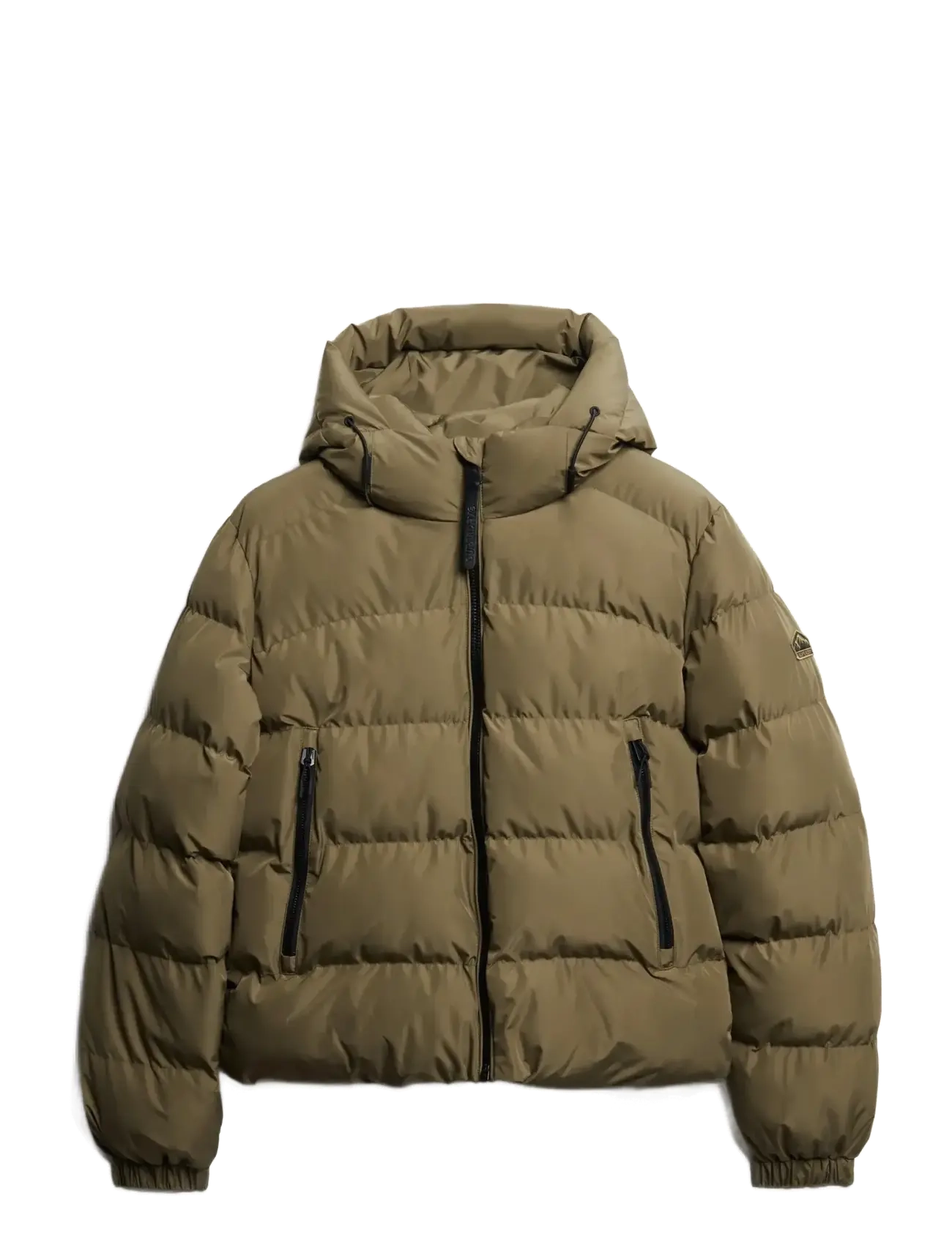 SUPERDRY Hooded Sport Puffer Jacke Khaki - XL - Damen