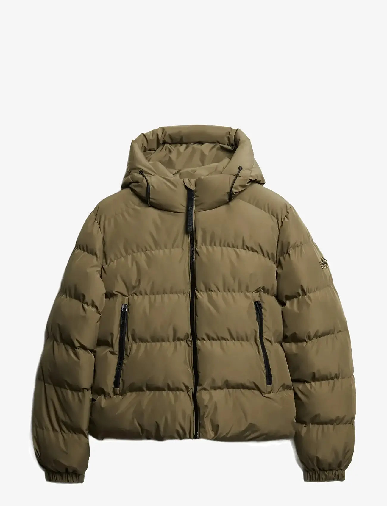 Superdry - HOODED SPORTS PUFFER JACKET - Žieminės striukės - khaki - 1