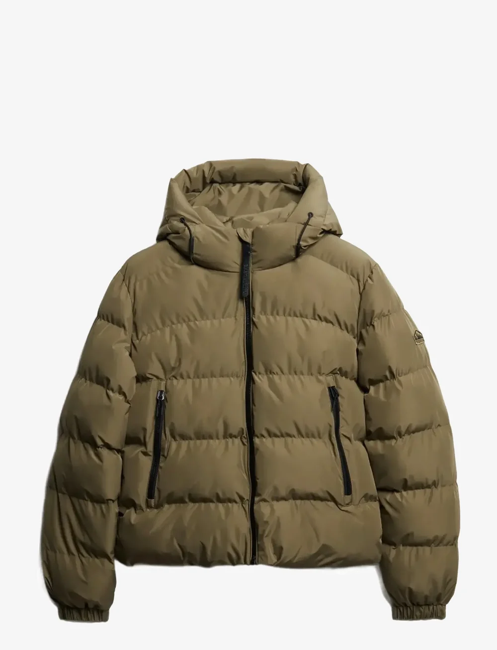 Superdry - HOODED SPORTS PUFFER JACKET - dunjakker - khaki - 1