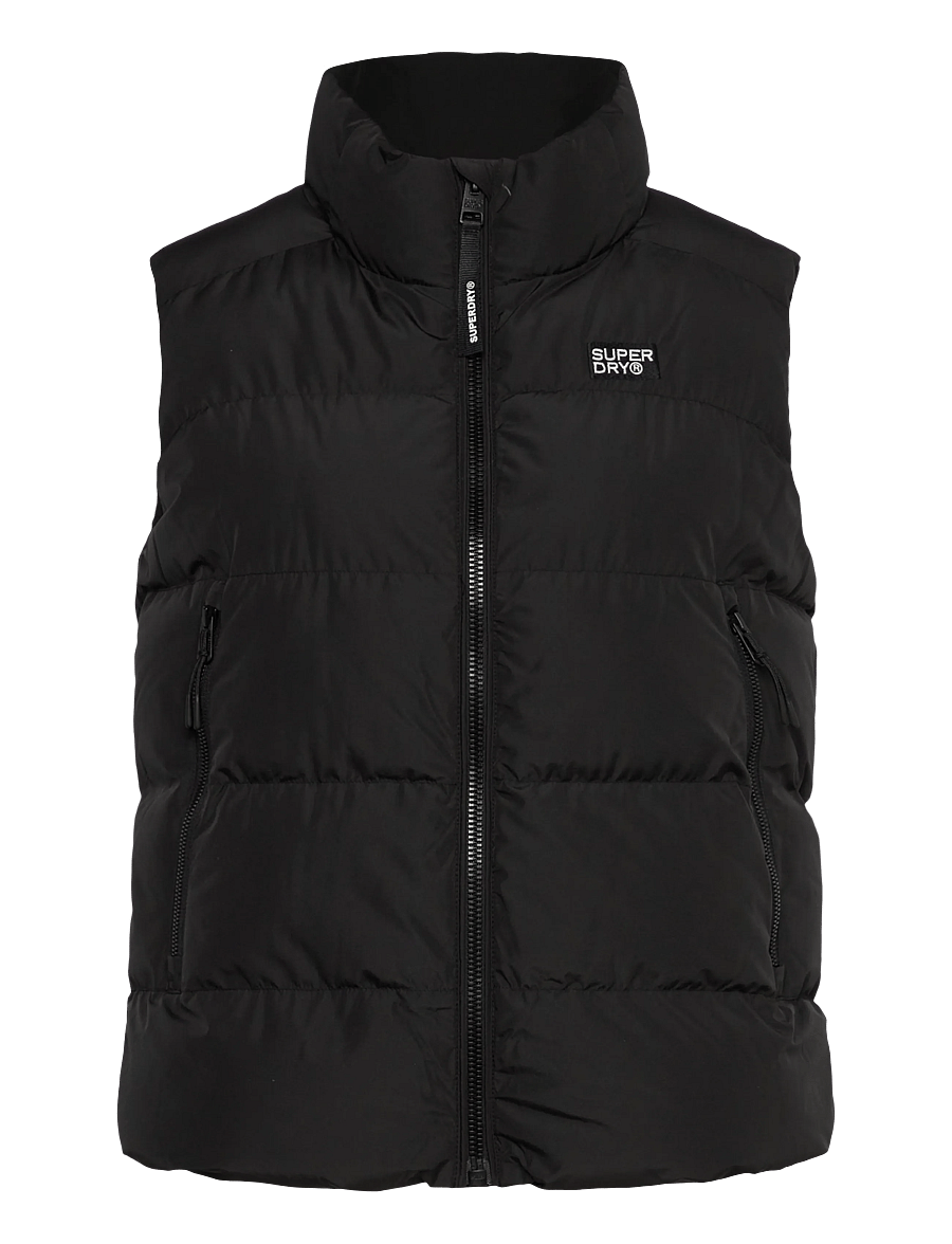 Superdry - SPORTS PUFFER GILET - forårsjakker - black - 1