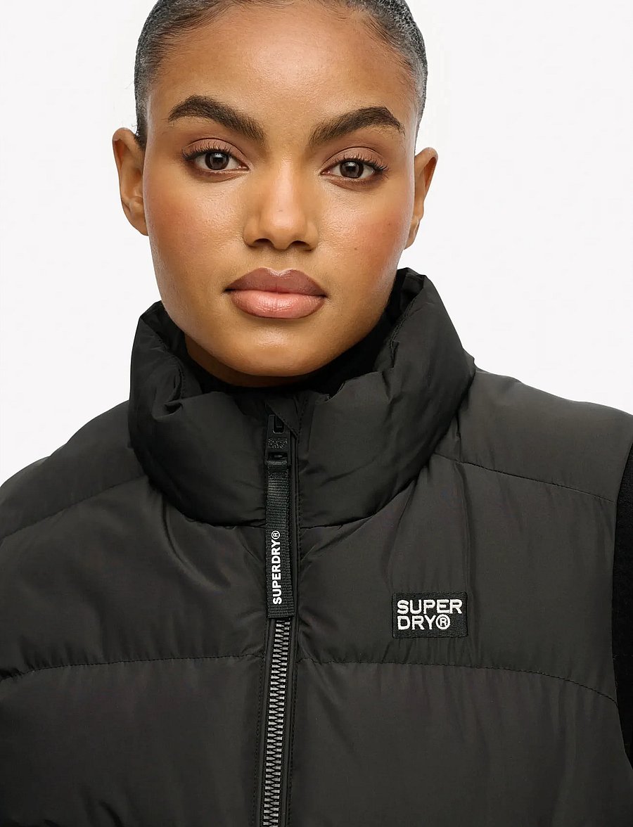 Superdry - SPORTS PUFFER GILET - forårsjakker - black - 3