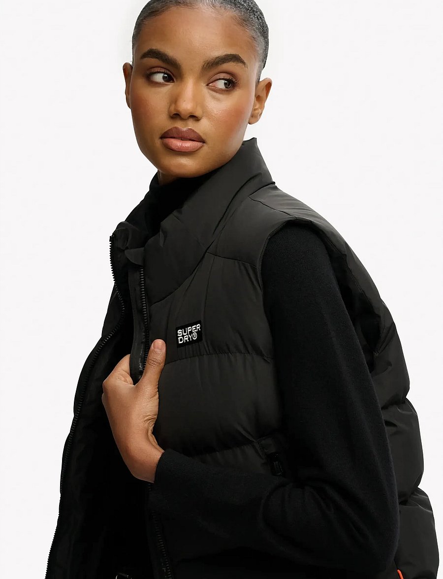 Superdry - SPORTS PUFFER GILET - forårsjakker - black - 5