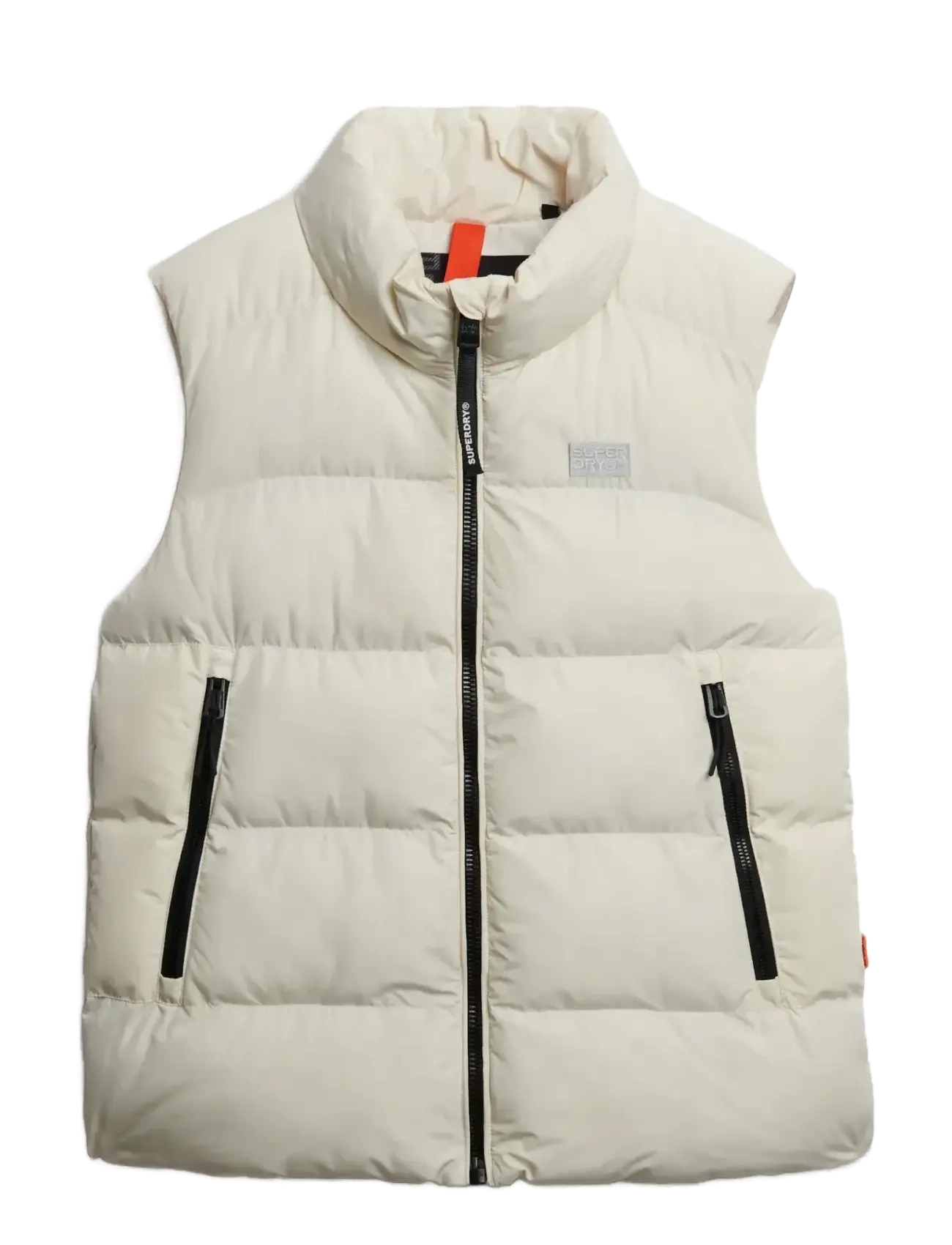 SUPERDRY Sport Puffer Weste Cream - XS - Damen