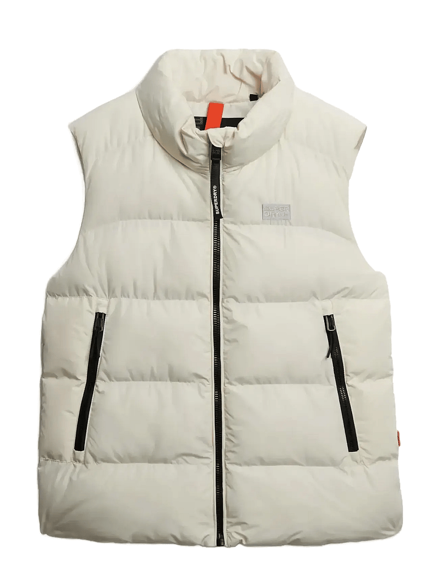 Superdry - SPORTS PUFFER GILET - frühlingsjacken - off white - 1