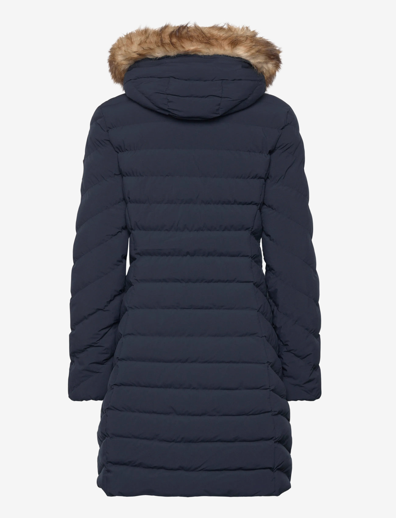 Superdry - FUJI FAUX FUR HOOD MID LENGTH - voodriga mantlid - eclipse navy - 2