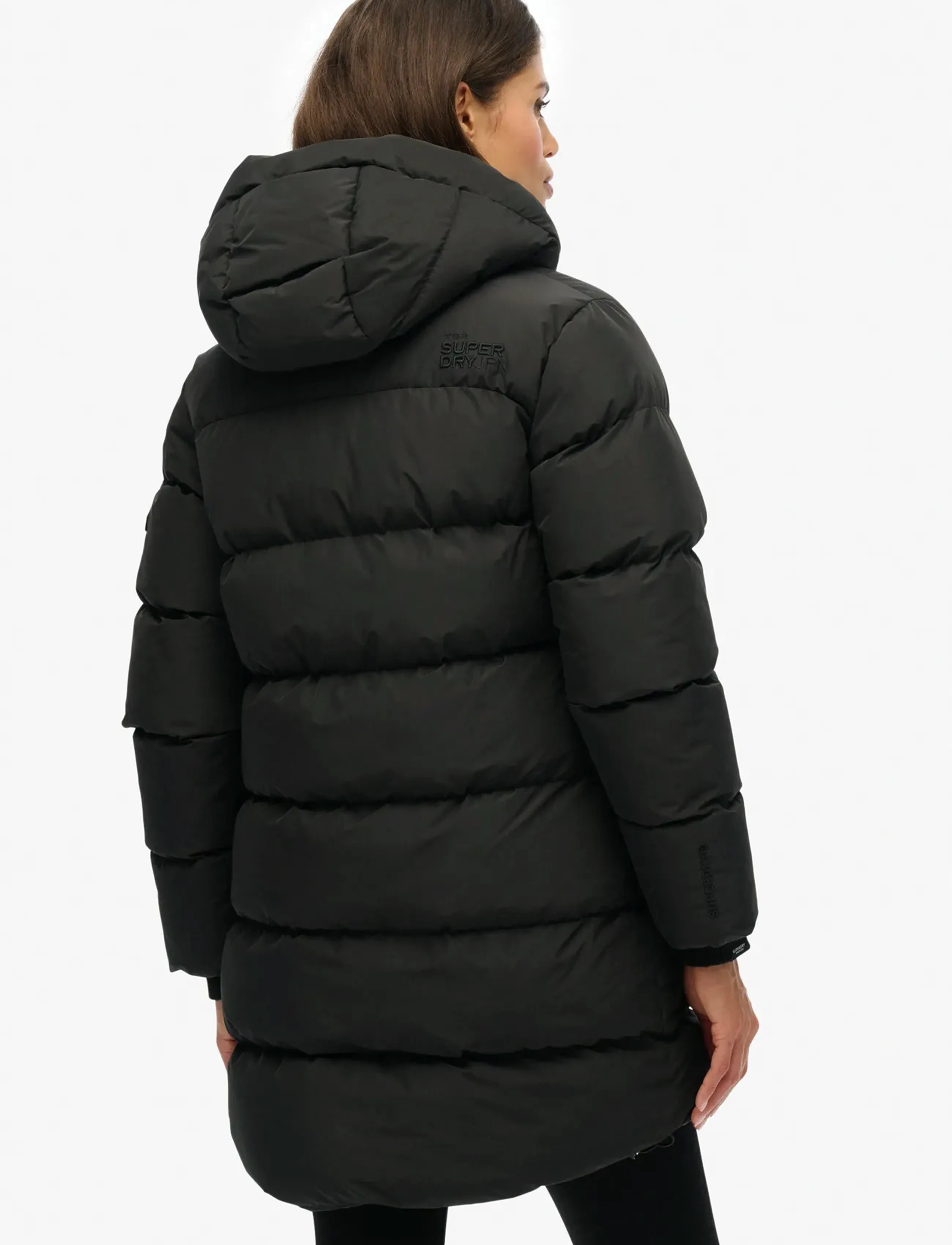 Hooded Sports Puffer Mid Jacket 10