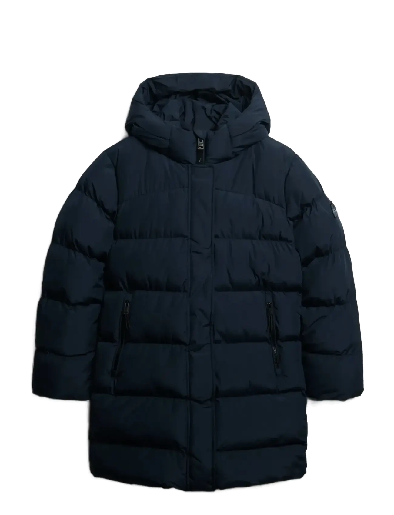 Superdry HOODED SPORTS PUFFER MID JKT - Kleidung - BLUEBERRY NAVY / navy