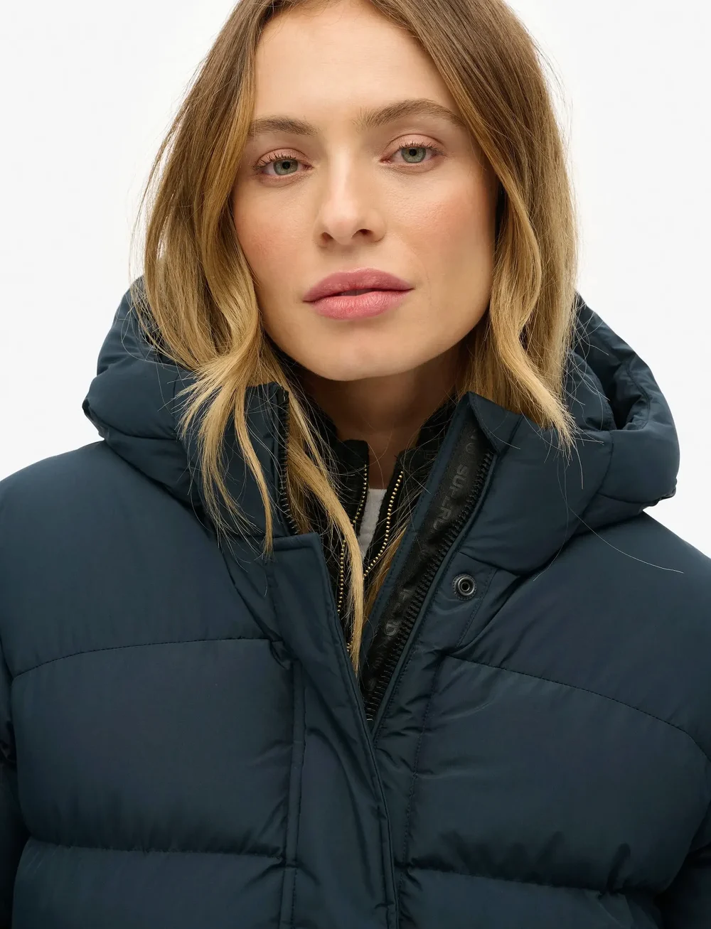 Superdry - HOODED SPORTS PUFFER MID JKT - daunenmantel - blueberry navy - 2