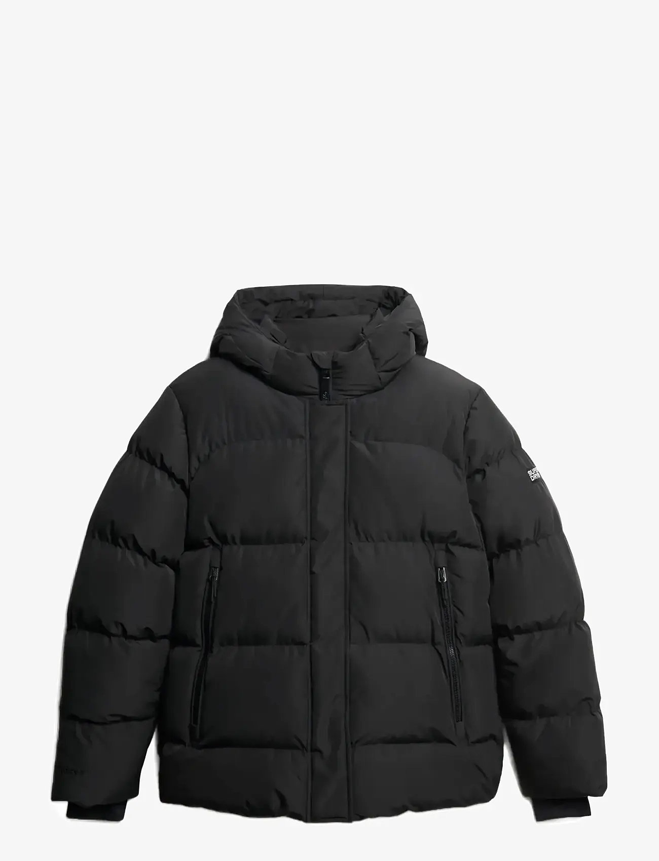Superdry - HOODED 5 BAFFLE SPORTS PUFFER - winterjacken - black - 1