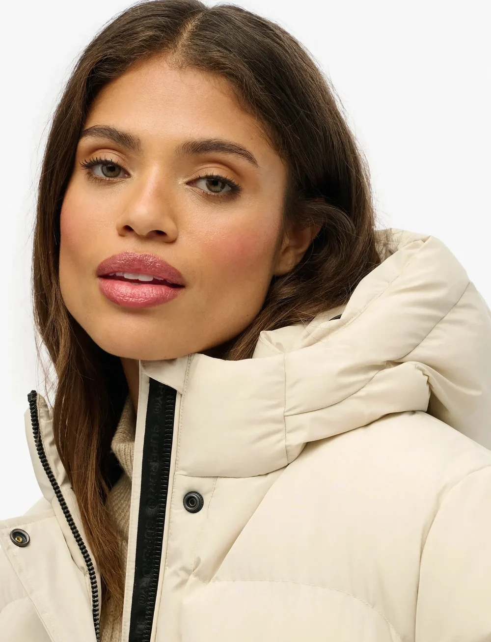 Superdry - HOODED 5 BAFFLE SPORTS PUFFER - dunjakker - oat bran - 2