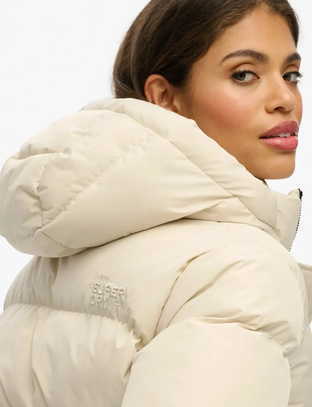 Superdry - HOODED 5 BAFFLE SPORTS PUFFER - dunjakker - oat bran - 4