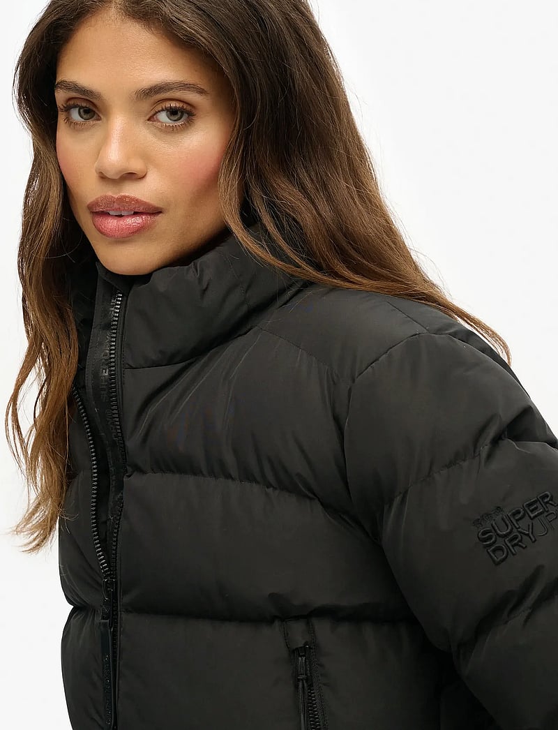 Superdry - NON HOODED SPORTS PUFFER JKT - winterjacken - black - 2