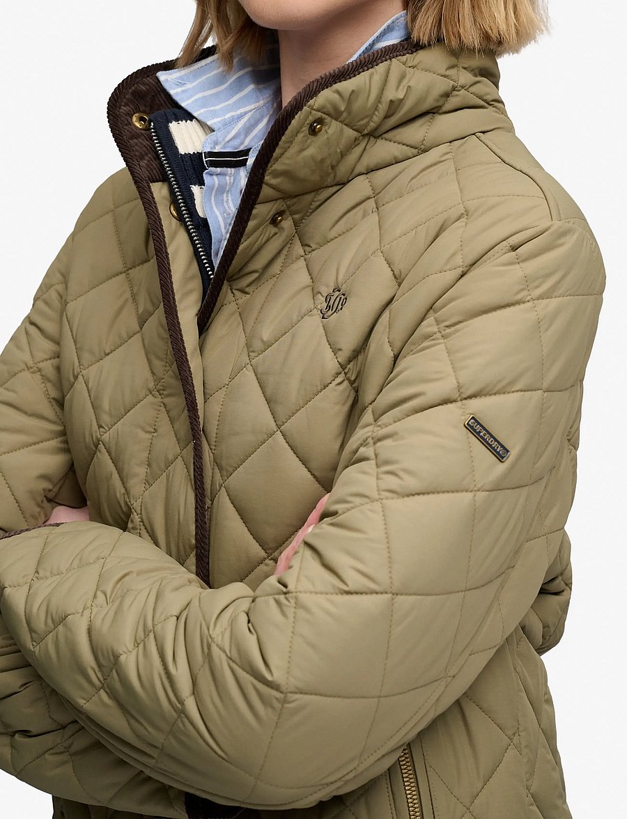 Superdry - ESTATE COUNTRY LINER JACKET - tepitud jakid - moss khaki - 4