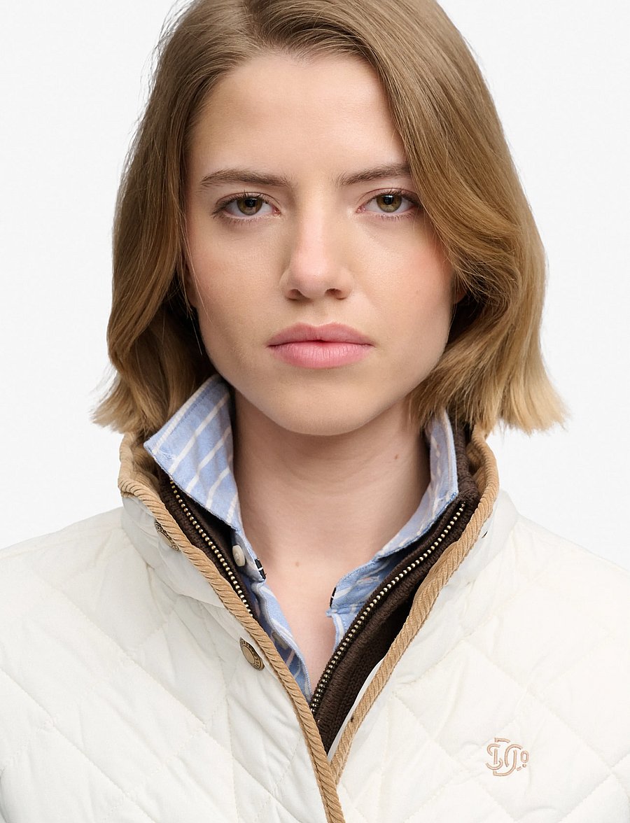 Superdry - ESTATE COUNTRY LINER JACKET - steppjacken - off white - 2