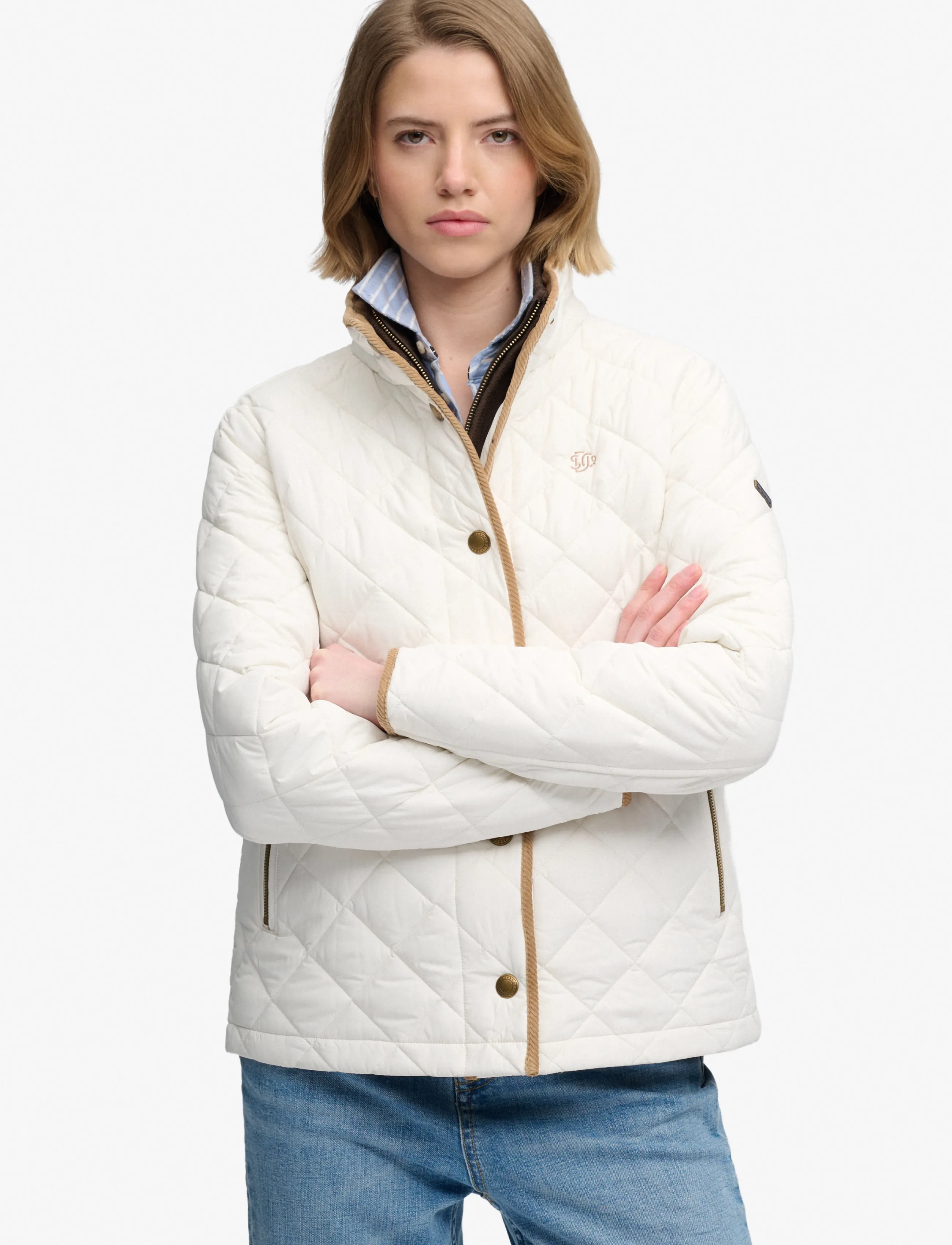 Superdry - ESTATE COUNTRY LINER JACKET - steppjacken - off white - 3
