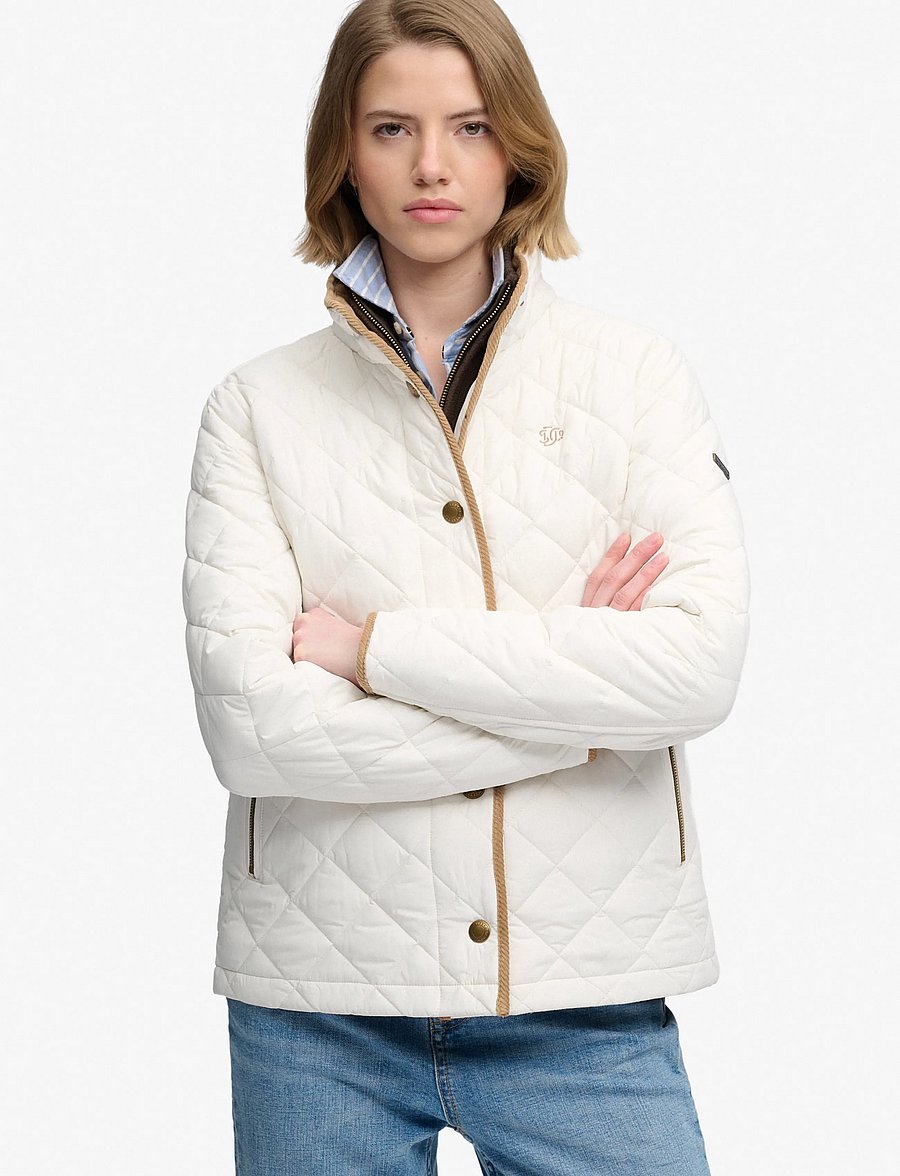 Superdry - ESTATE COUNTRY LINER JACKET - steppjacken - off white - 3