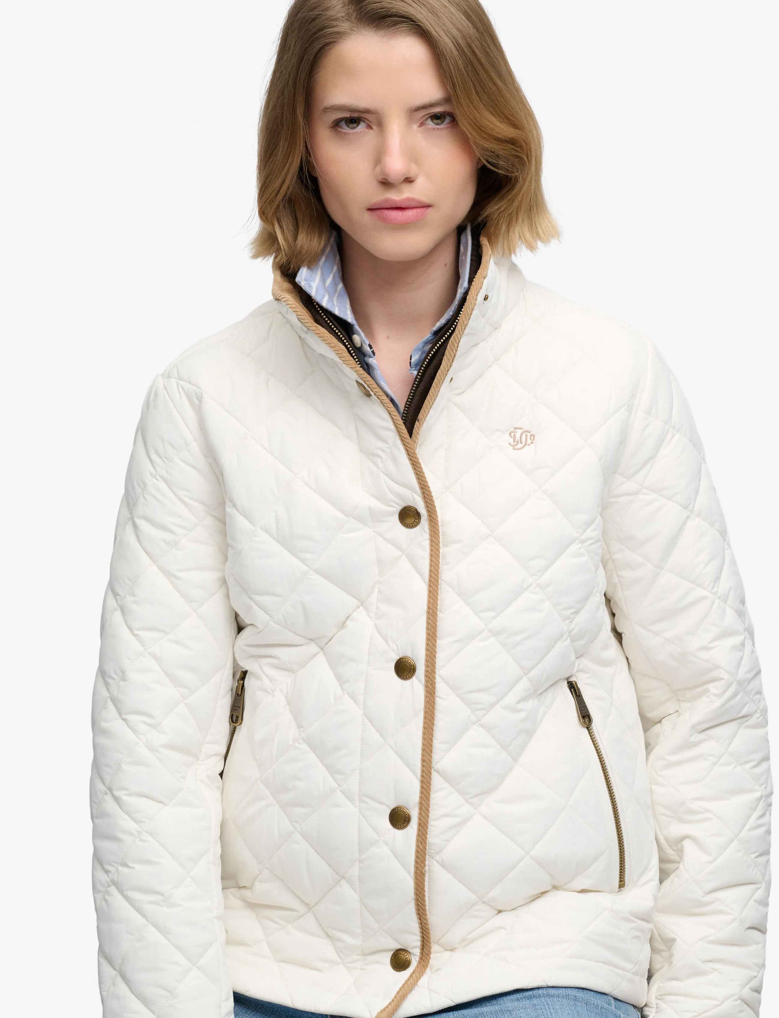 Superdry - ESTATE COUNTRY LINER JACKET - steppjacken - off white - 4
