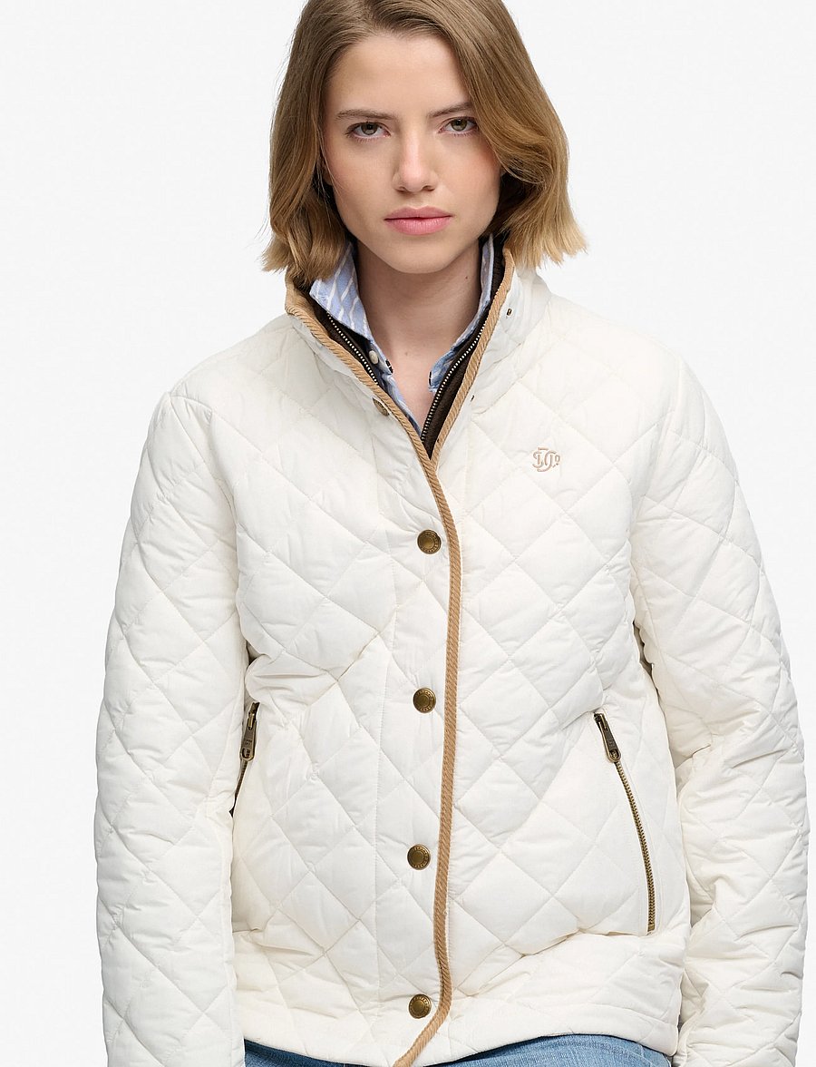 Superdry - ESTATE COUNTRY LINER JACKET - steppjacken - off white - 4
