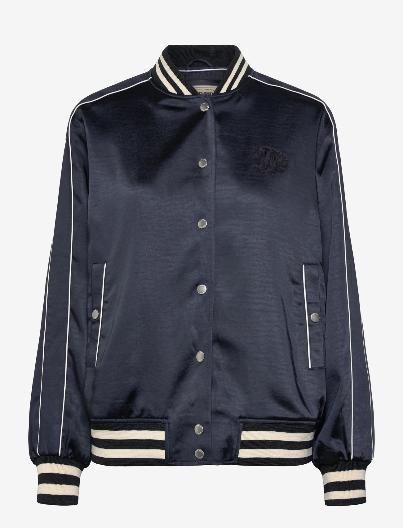 Superdry - VARSITY SATIN BOMBER JACKET - tunna jackor - eclipse navy - 1