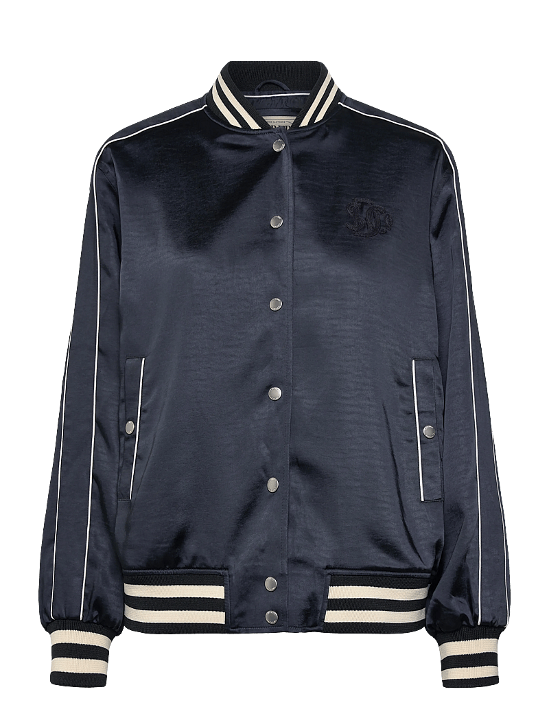 Superdry - VARSITY SATIN BOMBER JACKET - tunna jackor - eclipse navy - 1
