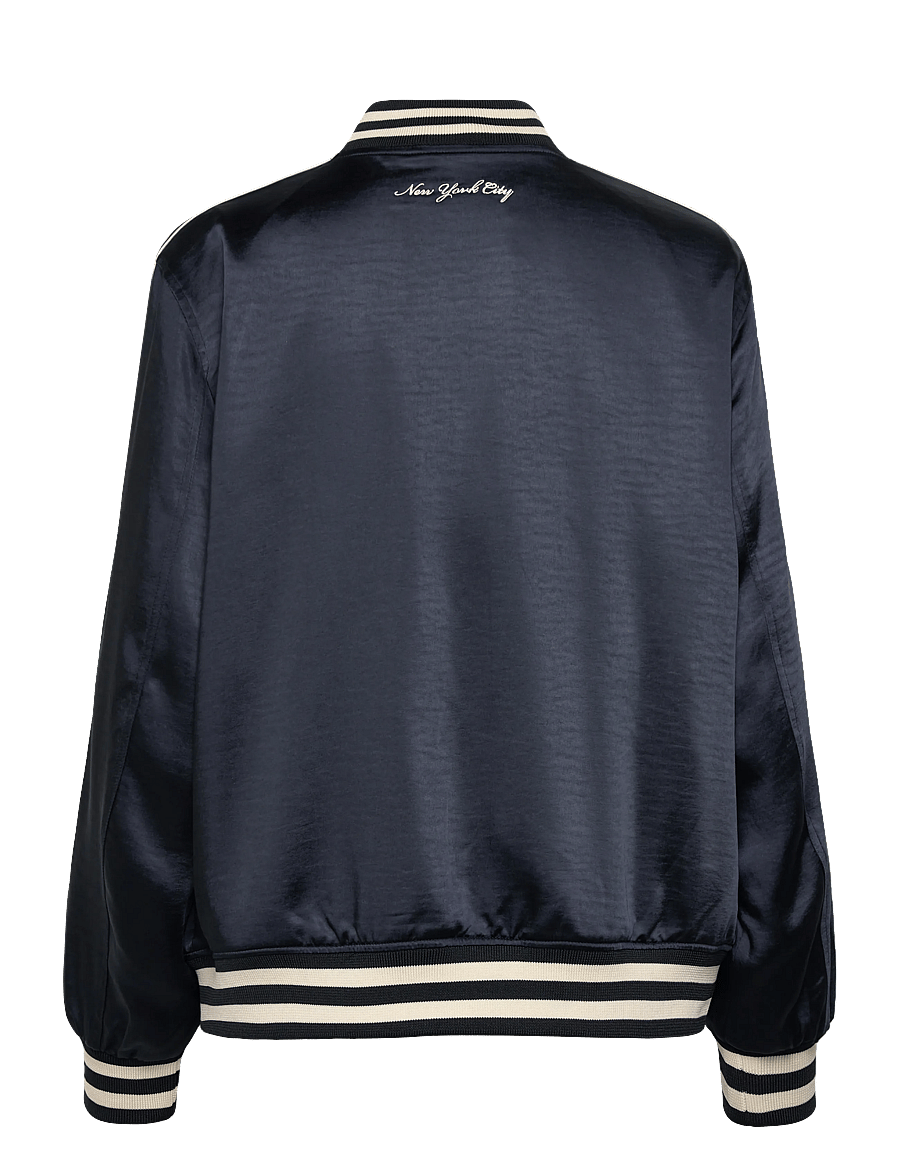 Superdry - VARSITY SATIN BOMBER JACKET - tunna jackor - eclipse navy - 2